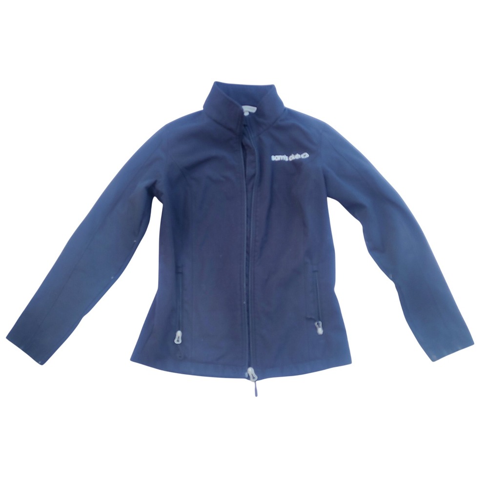 Port Authority Sam's Club Soft Shell Jacket Women‎ Small Black Fleece Lined J87